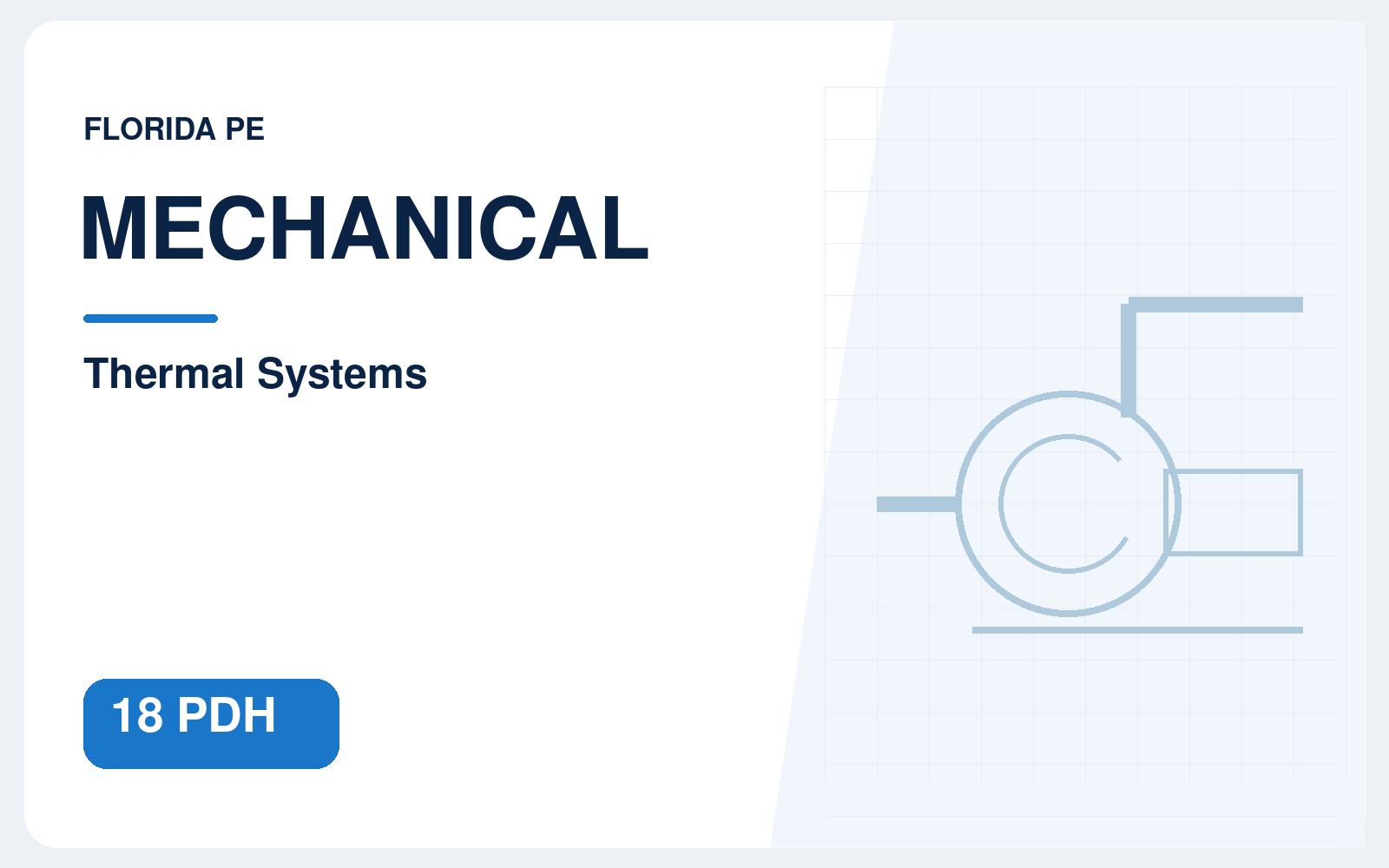 Florida PE 18-Hour Renewal — Mechanical / Thermal Systems package illustration