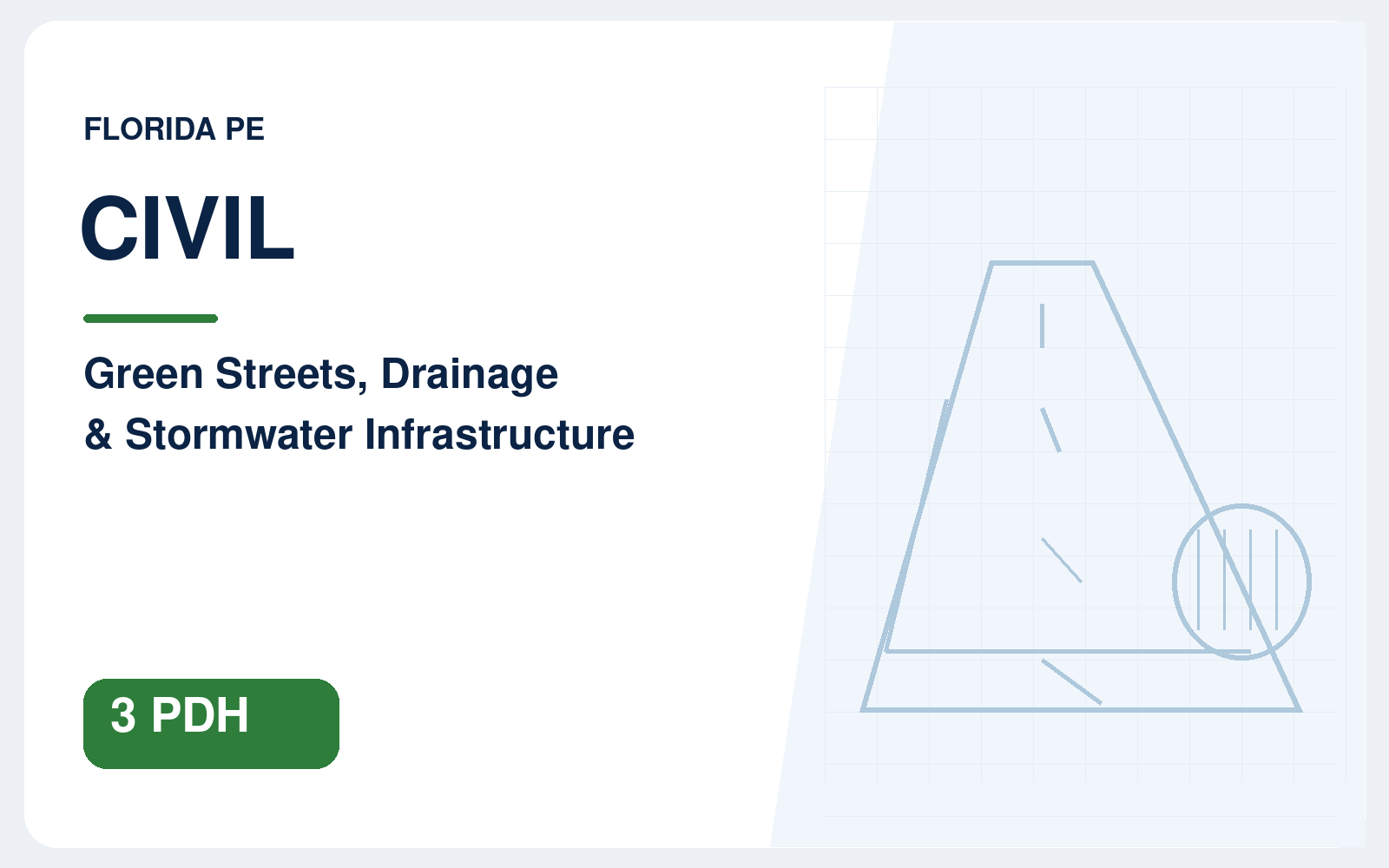 Green Streets, Roadway Drainage & Stormwater Infrastructure course illustration
